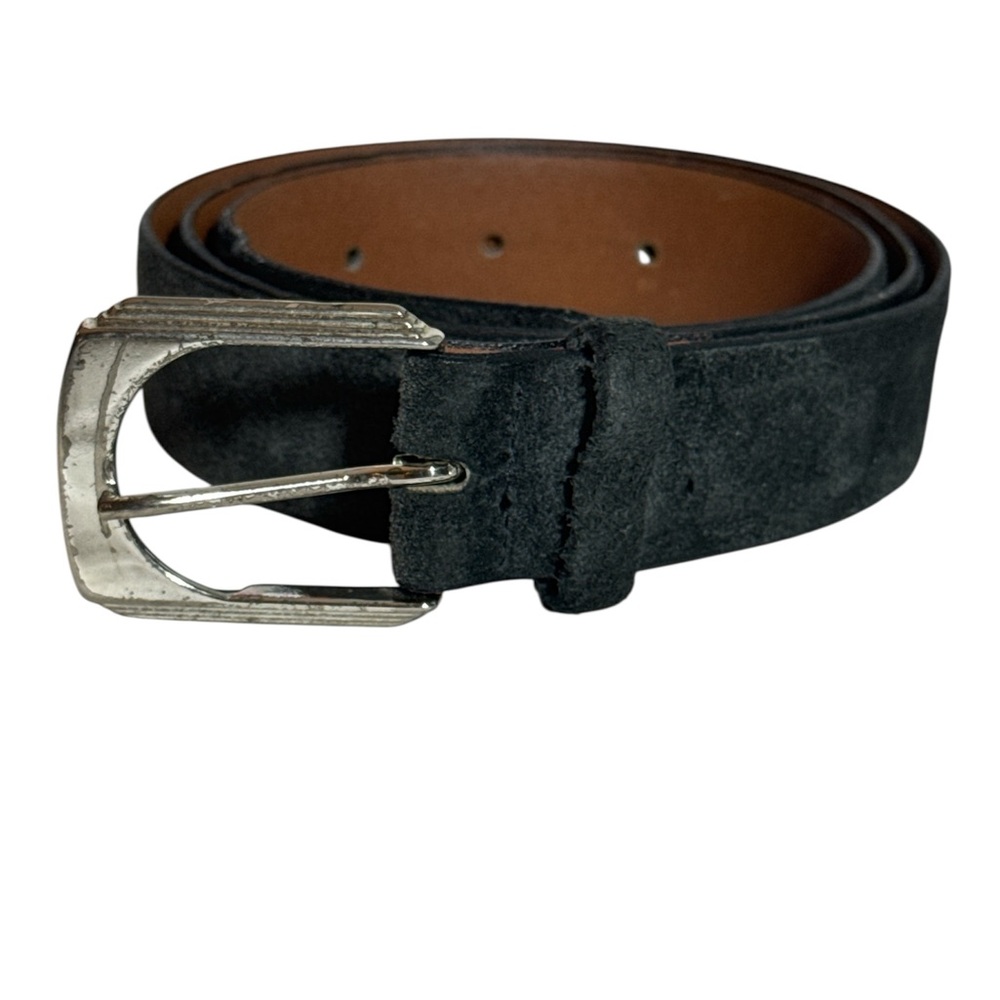 Full Grain Cowhide Men's Black Belt Vintage Size 36